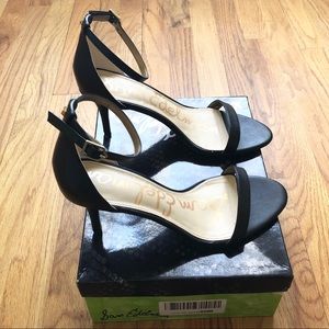 Sam Edelman Pattie Heels - Black Leather 10w